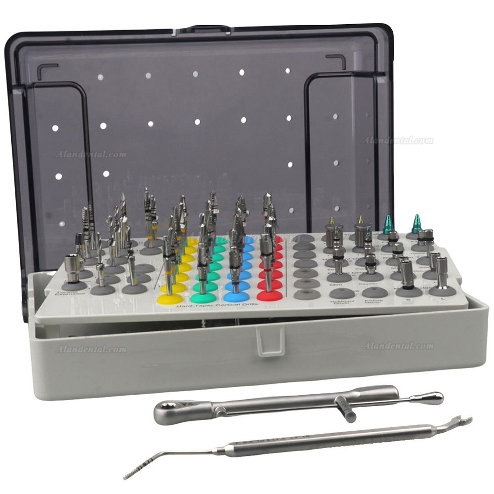 Universal Implant Taper Surgical Kit Guide Twist Drills Instruments Hiossen OSSTEM Style